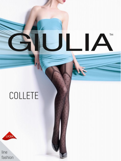 Giulia Collete 40 Den Model 1 колготки с имитацией чулок под пояс