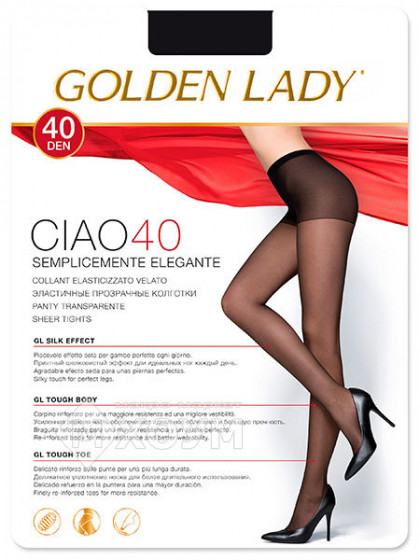 Golden Lady Ciao 40 Den женские классические колготки с шортами