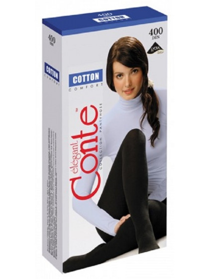 Conte Cotton 400 Den женские зимние хлопковые колготки