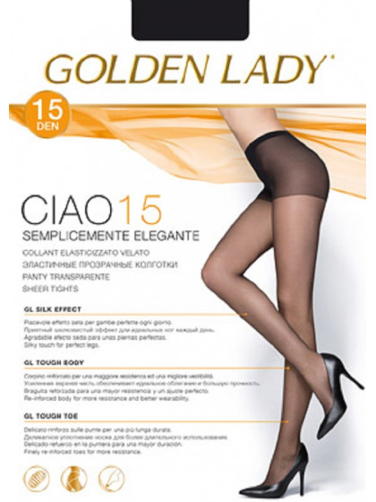 Golden Lady Ciao 15 Den тончайшие колготки с шортами