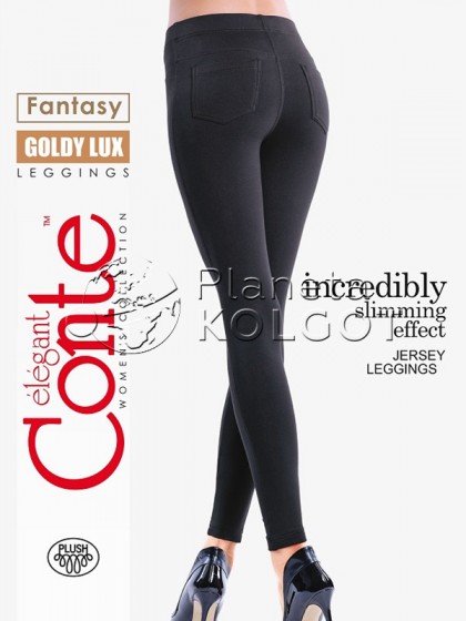 Conte Elegant Goldy Lux женские трикотажные облегающие леггинсы (лосины) с утягивающим эффектом