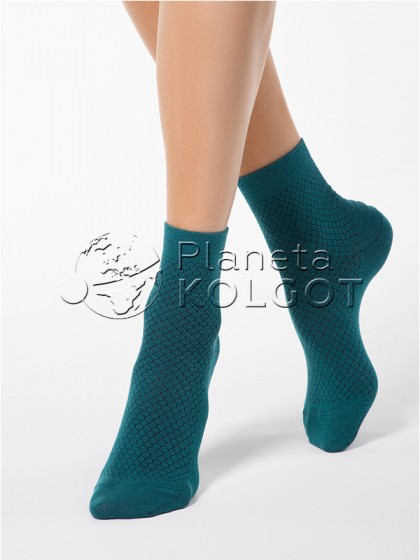 Conte Elegant Classic 15С-15СП 061 женские классические носки из высококачественного хлопка с рисунком 
