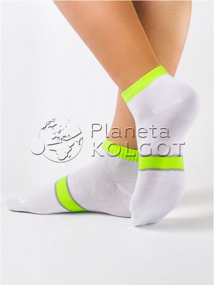 Conte Elegant Classic 7С-34СП 066 короткие носки для женщин с цветными вставками