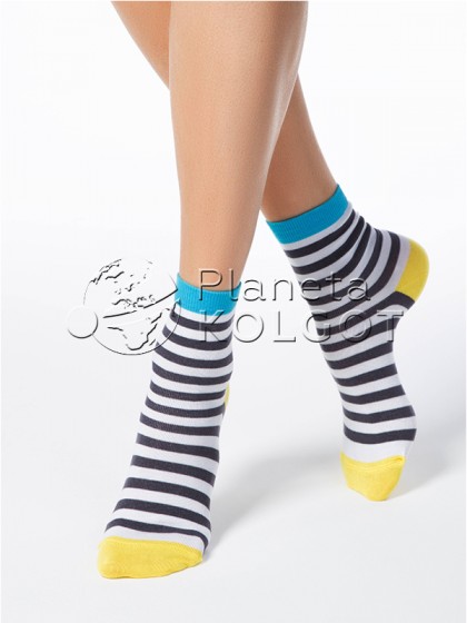 Conte Elegant Classic 7С-22СП 087 классические женские носки из хлопка с рисунком