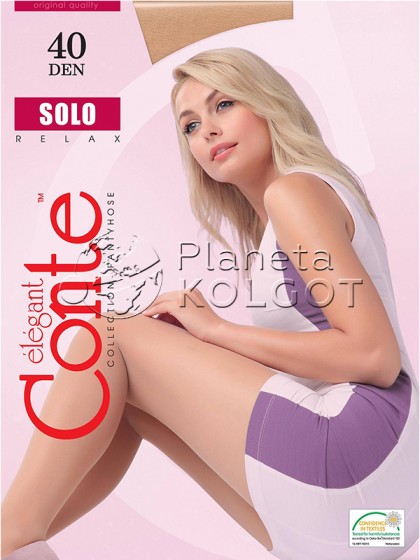 Conte Solo 40 Den женские классические колготки средней плотности