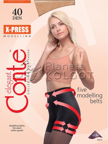 Conte X-Press 40 Den женские моделирующие колготки средней плотности