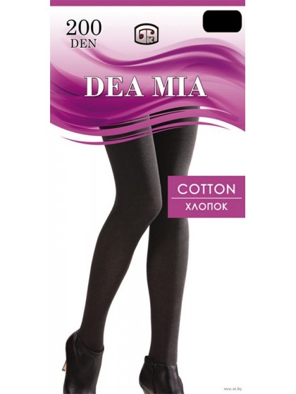 Dea Mia Cotton 200 Den теплые классические хлопковые колготки