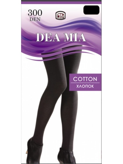 Dea Mia Cotton 300 Den женские классические теплые колготки из хлопка