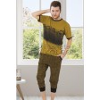 Elitol 11939 мужская хлопковая пижама с принтом
