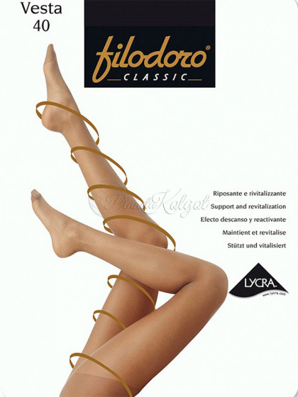 Filodoro Vesta 40 Den XL женские классические колготки большого размера