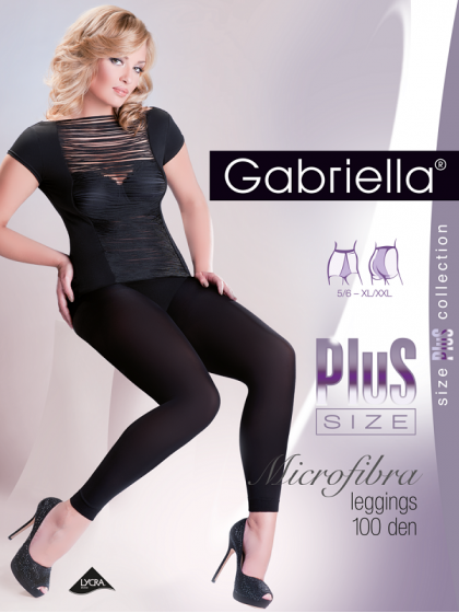 Gabriella Microfibra Leggings Plus Size 100 Den