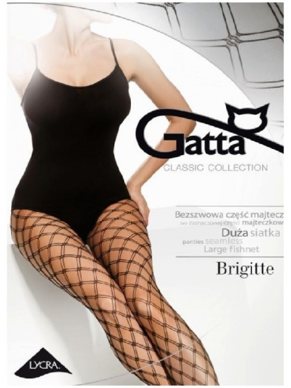 Gatta Brigitte 03 женские фантазийные колготки в сетку