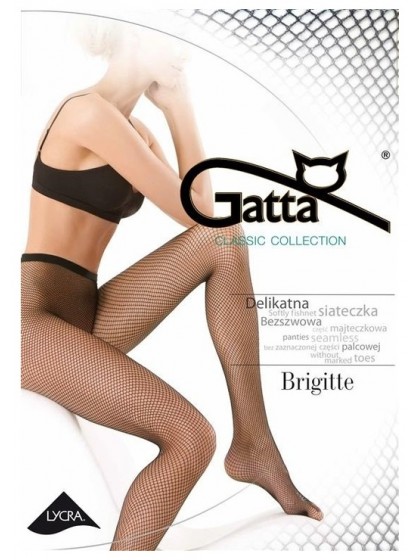 Gatta Brigitte 01A фантазийные колготки в сетку