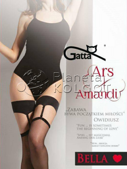 Gatta Ars Amandi Bella еротичні жіночі панчохи (імітація панчох під пояс)