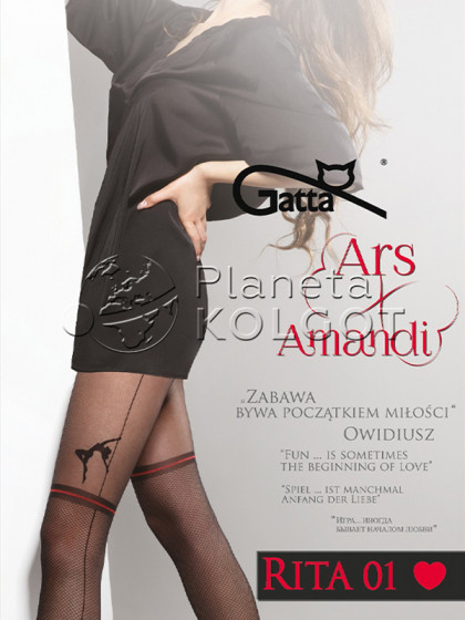 Gatta Ars Amandi Rita 01 жіночі еротичні колготки з малюнком