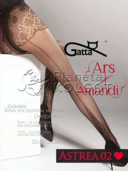 Gatta Ars Amandi Astrea 02 жіночі еротичні колготки зі швом