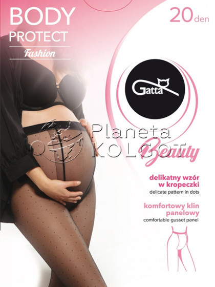 Gatta Body Protect Fashion 20 Den женские тонкие колготки для беременных с узором в точку