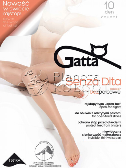 Gatta Senza Dita 10 Den жіночі класичні колготки з відкритими пальцями