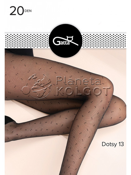 Gatta Dotsy 13 женские тонкие колготки с фантазийным узором