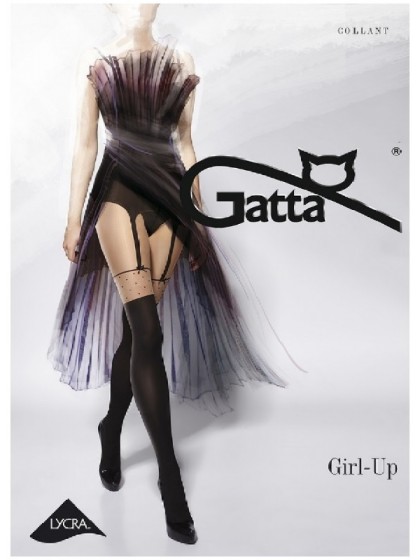 Gatta Girl-Up 22 фантазийные колготки с имитацией чулок под пояс