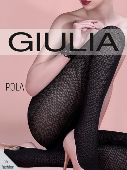 Giulia Pola 60 Den Model 4 колготки с геометрическим рисунком