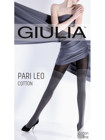 Giulia Pari Leo Cotton 150 Den Model 1 теплые колготки с имитацией ботфорт