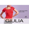 Giulia T-Shirt Scollo Ampio Manica Corta женская бесшовная футболка