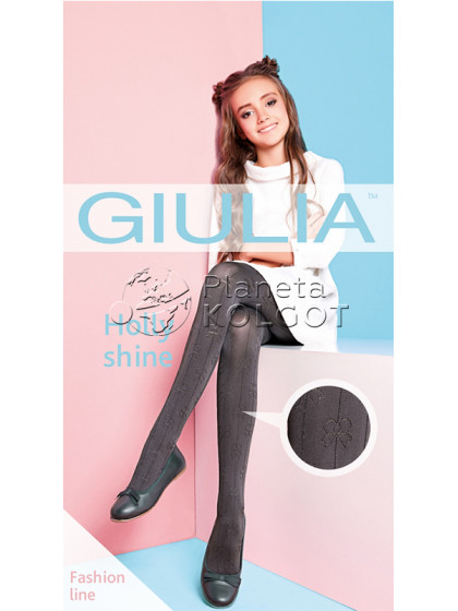 Giulia Holly Shine 80 Den Model 1 детские колготки с принтом "бантики"