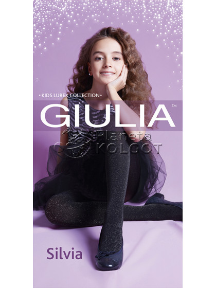 Giulia Silvia 60 Den детские капроновые колготки для девочек с люрексом
