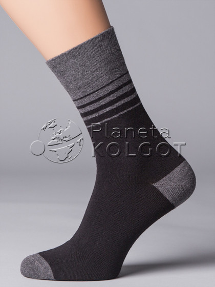 Giulia MSL-023 хлопковые мужские носки с контрастными вставками 