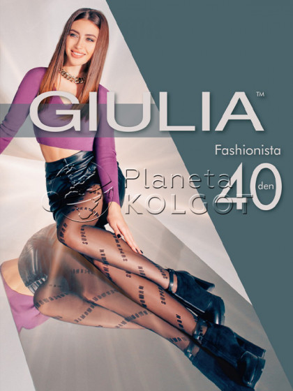 Giulia Fashionista 40 Den Model 8 женские фантазийные колготки с принтом