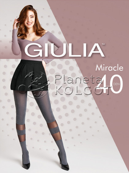 Giulia Miracle 40 Den Model 2 женские фантазийные колготки с эффектом "меланж"