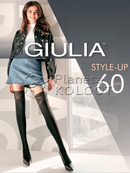 Giulia Style Up 60 Den Model 1 женские колготки с имитацией чулок