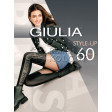 Giulia Style Up 60 Den Model 3 женские колготки с имитацией чулок и боковым принтом