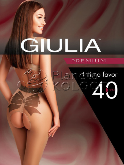 Giulia Intimo Favor 40 Den Мodel 1 еротичні колготки з відкритою ластовицею