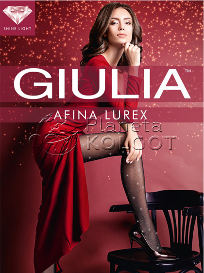 Giulia Afina Lurex 40 Den Model 1 женские фантазийные колготки с узором