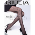 Giulia Aniella 40 Den Model 8 колготки на сетчатой основе с боковым узором в виде веточек 