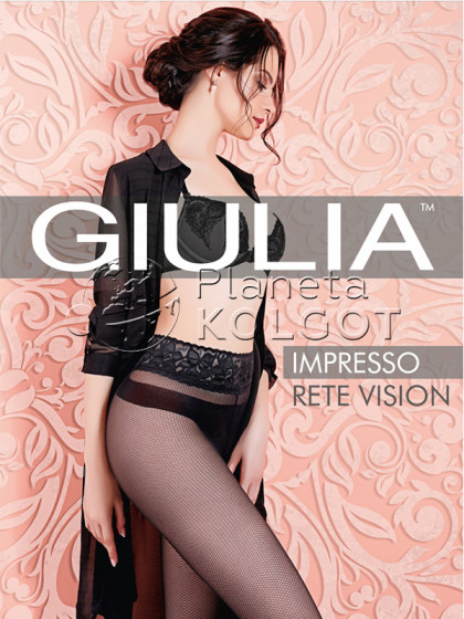 Giulia Impresso Rete Vision 40 Den женские колготки на силиконовом поясе