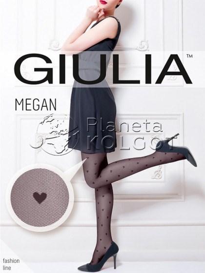 Giulia Megan 40 Den Model 1 женские фантазийные колготки с узором и на сетчатой основе