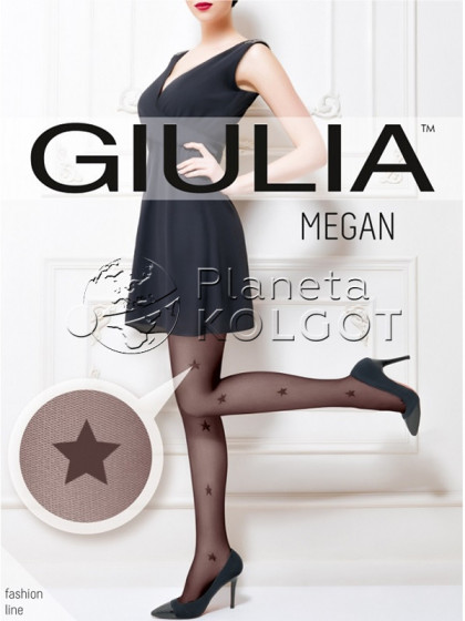 Giulia Megan 40 Den Model 2 колготки для женщин на сетчатой основе с фантазийным рисунком