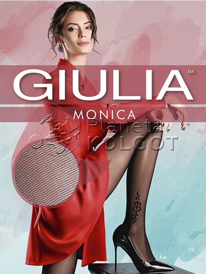 Giulia Monica 40 Den Model 10 женские фантазийные колготки с имитацией татуировки