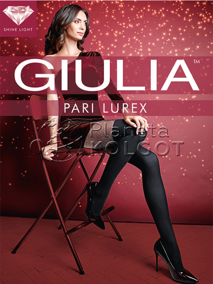 Giulia Pari Lurex 60 Den Model 1 фантазийные колготки с имитацией ботфортов