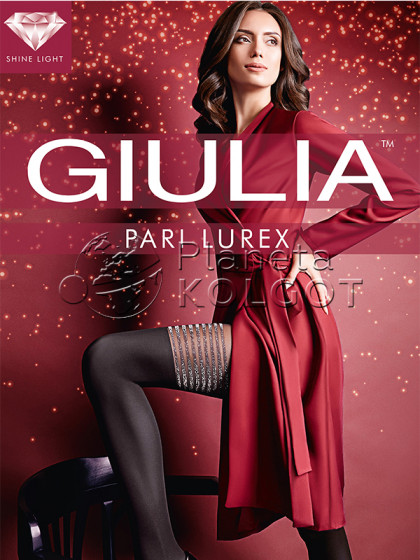 Giulia Pari Lurex 60 Den Model 2 фантазийные колготки с имитацией чулок