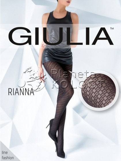 Giulia Rianna 60 Den Model 1 фантазийные матовые женские колготки с узором