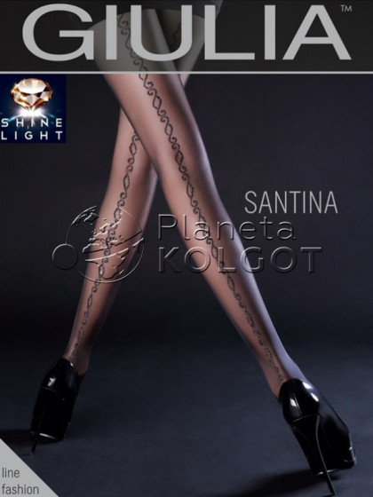 Giulia Santina 20 Den Model 3 тонкие фантазийные колготки с люрексом