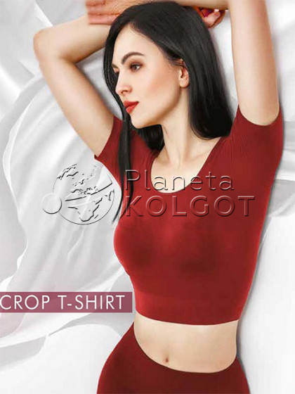 Giulia Crop T-Shirt жіноча вкорочена футболка з мікрофібри