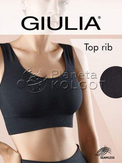 Giulia Top Rib безшовні топ на широких бретелях в рубчик