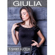 Giulia T-Shirt Ajour Model 2 женская бесшовная футболка с анималистическим принтом