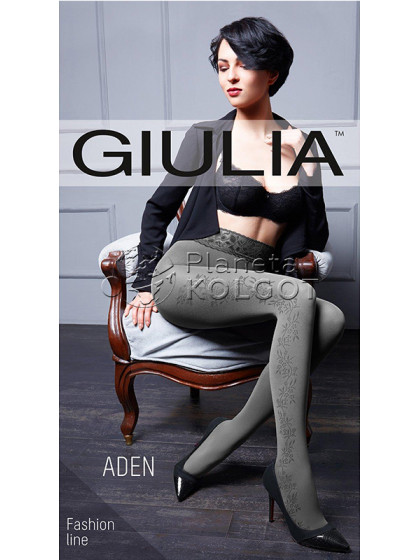 Giulia Aden 120 Den Model 2 женские фантазийные колготки из микрофибры с боковым узором