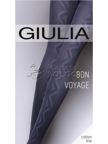 Giulia Bon Voyage 200 Den Model 2 фантазийные теплые колготки 